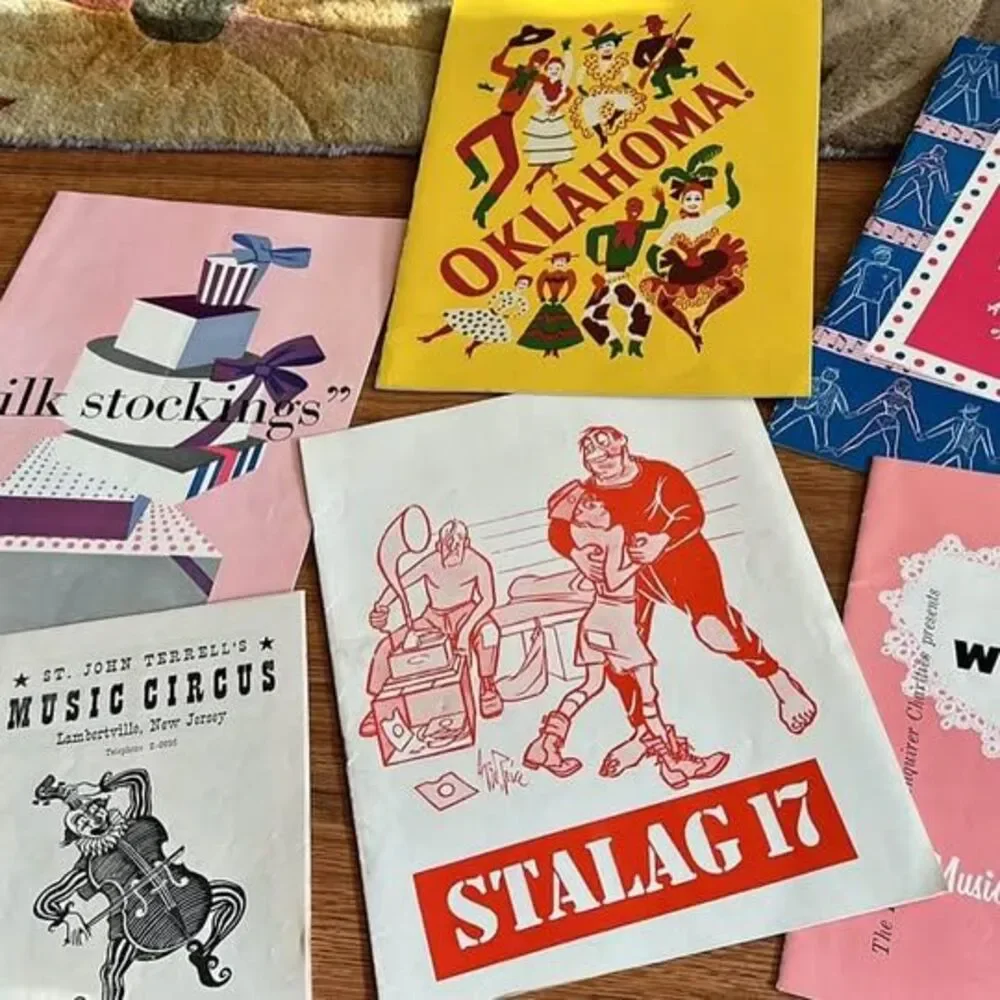 6- vintage LOT 1950s (‘53-54) program booklets (Phila area)